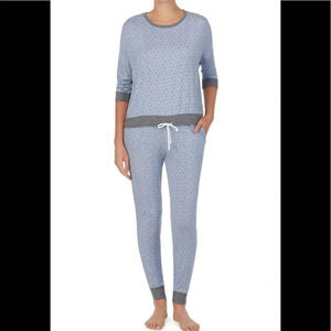 ROOM SERVICE Jersey Pajamas (Nordstrom Exclusive), Blue Geo, XL, NWT​